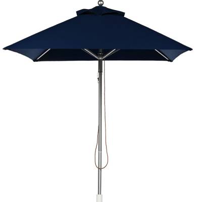 Frankford Greenwich 6 1/2 Ft. Square Heavy Duty Aluminum Market Umbrella - Pulley Lift - Image 1