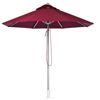 Umbrellas & Bases - Commercial Market Umbrellas - Frankford Greenwich 7 1/2 Ft. Heavy Duty Aluminum Market Umbrella - Pulley Lift