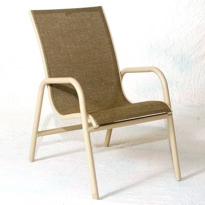Lido Low Back Stacking Sling Chair - Image 1