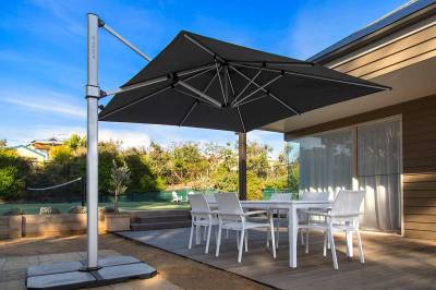 Frankford Aurora 9 Ft. Square Cantilever Umbrella - Image 7