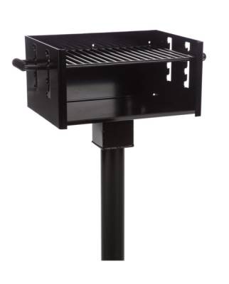 Grills & Fire Rings - Park Grills - Large Park Grill, 334 Sq. Inch - Inground Mount