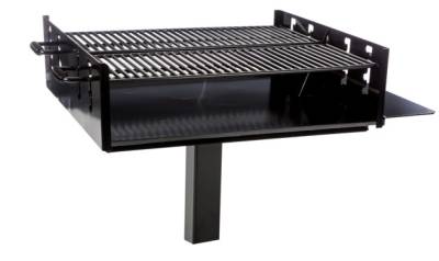 Grills & Fire Rings - Large Group Park Grill, 1008 Sq. Inch - Pad Mount