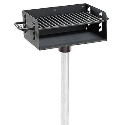 Grills & Fire Rings - Park Grills - Adjustable Rotating Grill, 280 and 300 Sq. Inch - Surface Mount