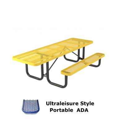 6' and 8' UltraLeisure Picnic Table, ADA - Portable - Image 1