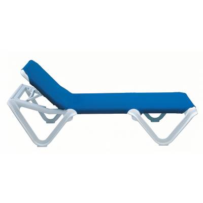 Nautical Adjustable Sling Stacking Chaise Lounge - Image 2