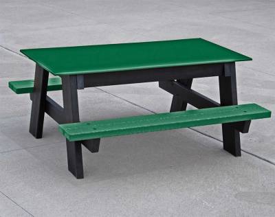 Child's 4' Recycled Plastic A Frame Picnic Table, Portable  - Image 2