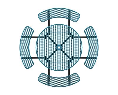 46" Round Elementary Picnic Table - Portable - Image 2