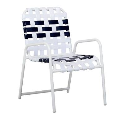 Welded Contract Lido Stacking Cross Strap Chair - Image 2