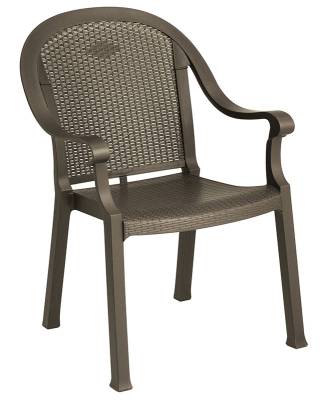 Grosfillex Patio Furniture - Resin Chairs - Sumatra Classic Stacking Armchair