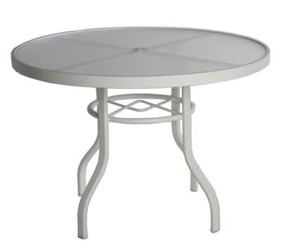 Commercial Pool Furniture National Outdoor Poolside Furniture 48 Round Acrylic Top Table