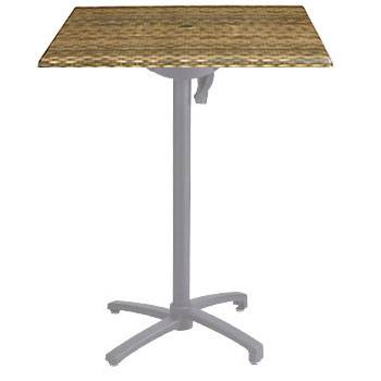 Grosfillex Patio Furniture - 24" Square Bar Height Table- Tilt Top.