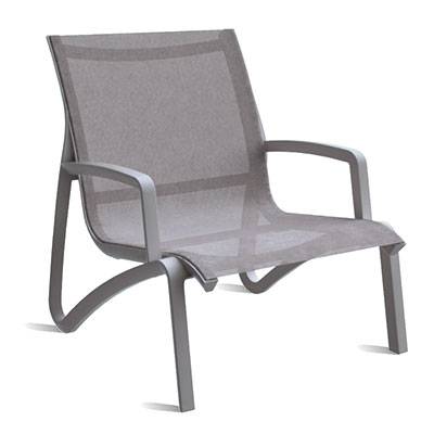 Grosfillex Patio Furniture - Sunset Sling - Sunset Sling Armless Lounge Chair - Arms sold separately. 