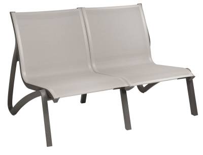 Sunset Armless Sling Loveseat- Arms sold separately. - Image 1