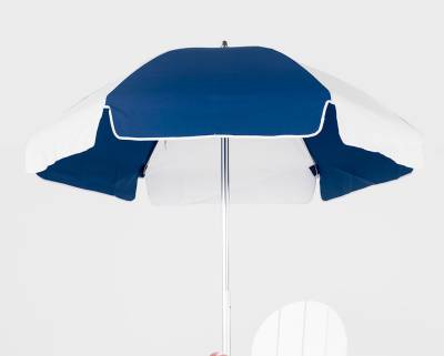 Frankford Lifeguard 6 1/2 Ft. Flat Top Umbrella, Steel Ribs - Push Up Style without Tilt - Image 3