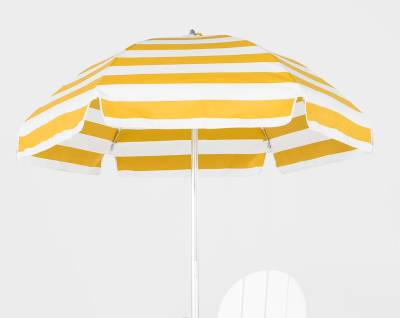 Frankford Lifeguard 6 1/2 Ft. Flat Top Umbrella, Steel Ribs - Push Up Style without Tilt - Image 4