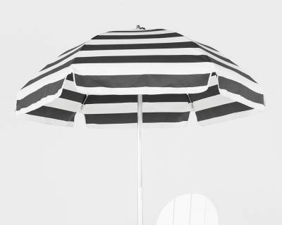 Frankford Lifeguard 6 1/2 Ft. Flat Top Umbrella, Steel Ribs - Push Up Style with Tilt - Image 3