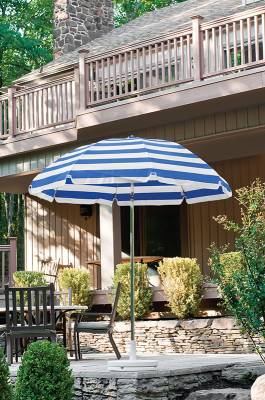 Frankford Laurel 7 1/2 Ft. Flat Top Umbrella, Steel Ribs - Push Up Style without Tilt - Image 3