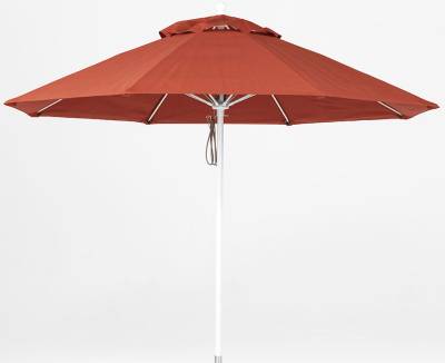 Frankford Monterey 9 Ft. Aluminum Market Umbrella, Fiberglass Ribs - Pulley Lift - Image 2