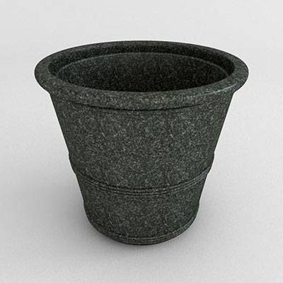 Barrel Vase Resin Planter - Image 1