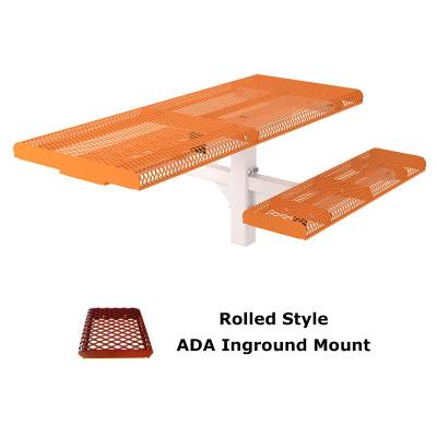 8' Rolled Picnic Table, ADA - Portable. - Image 3