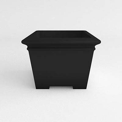 Square Footed Resin Planter - Image 1