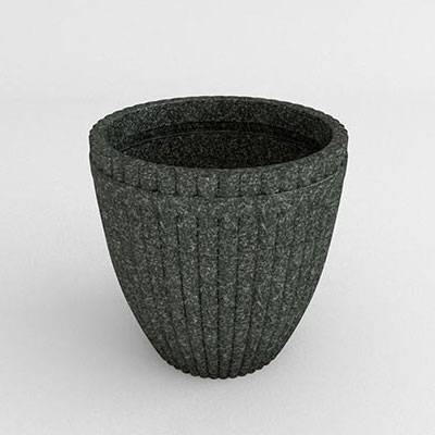 Fluted Vase Resin Planter - Image 1