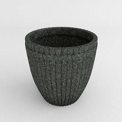 Fluted Vase Resin Planter