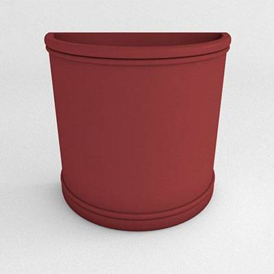 Half Round Resin Planter - Image 1