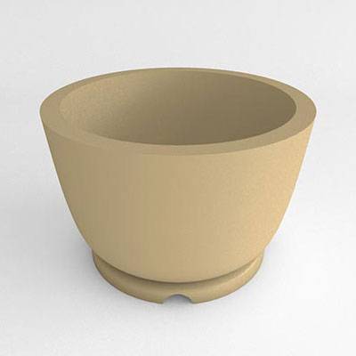 Round Pedestal Resin Planter - Image 1