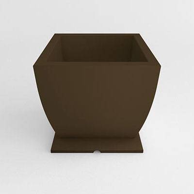 Square Pedestal Resin Planter - Image 1