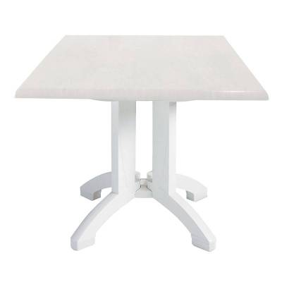 Grosfillex Patio Furniture - Resin Tables - 32" Square Atlanta Decor Table - Five Styles Available