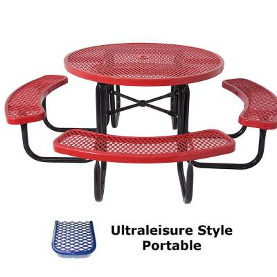 46" Round UltraLeisure Picnic Table - Portable - Image 1