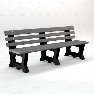 4' and 6' Brooklyn Recycled Plastic Bench - Portable - Image 3