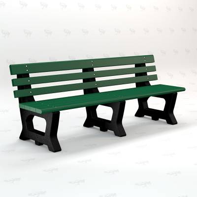 4' and 6' Brooklyn Recycled Plastic Bench - Portable - Image 4