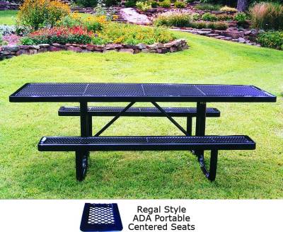6' and 8' Regal Picnic Table, ADA - Portable - Image 2
