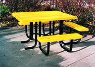 46" Square Regal Picnic Table - Portable - Image 2