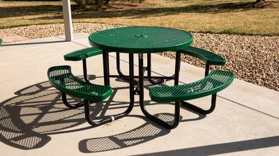 46" Round Regal Picnic Table - Portable - Image 2