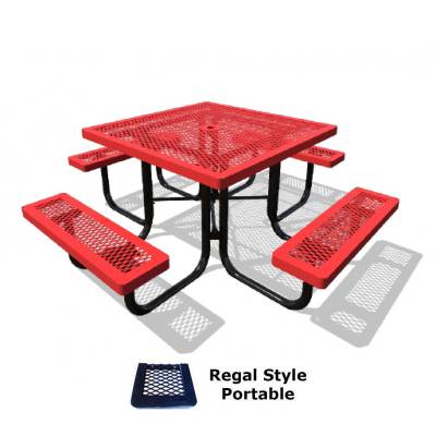 46" Square Regal Picnic Table - Portable - Image 4