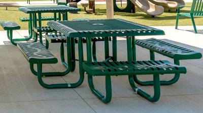 46" Square Classic Picnic Table - Portable - Image 3