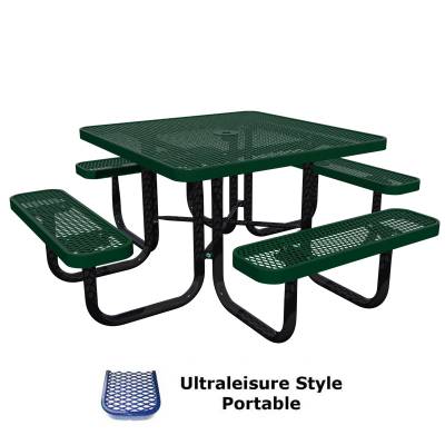 46" Square UltraLeisure Picnic Table - Portable - Image 1