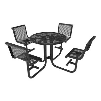 46" Round Bar Table with Swivel Seats - Portable/Surface Mount