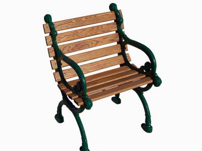 Park Benches -  23" Victorian Chair - Portable/Surface Mount