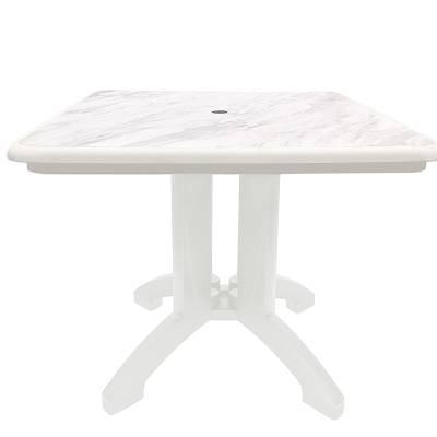 Grosfillex Patio Furniture - 32" Square Aquaba Decor Table - Four Styles Available