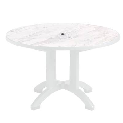 48" Round Aquaba Resin Table - Seven Styles Available - Image 3