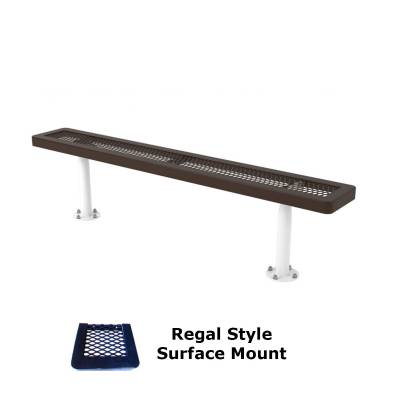 6' and 8' Regal Backless Bench - Surface and Inground Mount - Image 2