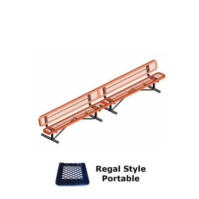 Park Benches - 10' and 15' Regal Bench - Portable