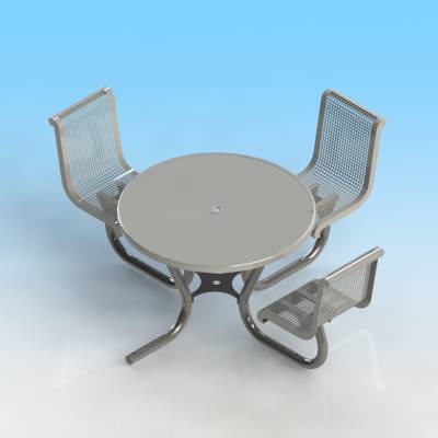 46" Round ADA Contour Table - Portable - Image 2