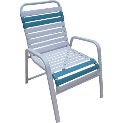 Aluminum patio chairs top with vinyl straps