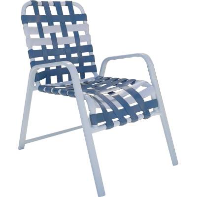 Welded Contract Siesta Stacking Cross Strap Chair