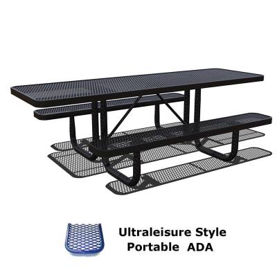 6' and 8' UltraLeisure Picnic Table, ADA - Portable - Image 2